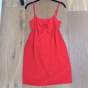 American Threads NWT S Red Loop Circle top Red Dress